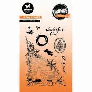 Studio Light Grunge Collection Stamp – Winter truck 318