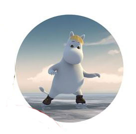 Mummi dekorasjonskuler metall - mummitrollet