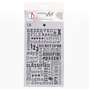 Ciao Bella texture stencil 5"x8" - confidential