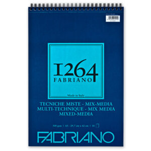 Fabriano 1264 Mixed Media – Spiral 300g A5 15ark