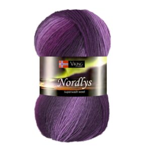 Viking Garn Nordlys - 969 multi lilla