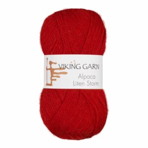 Viking Garn Alpaca Liten Storm - 750 rød
