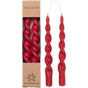 TWISTED Candles 2stk i eske, 2,2x24 Chilli Pepper Red