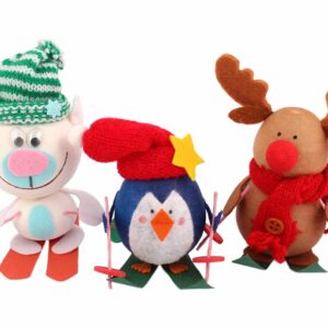 Hobbypakke JUL – Julevenner på ski – 3stk