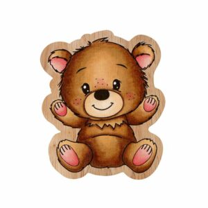 Studio Light CCL Friendz Rubber Stamp – Wooden Ted sitting