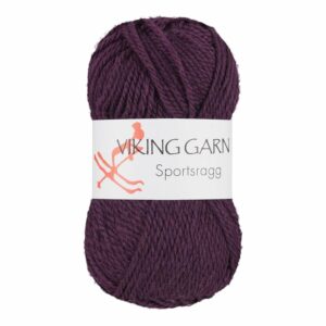 Viking Garn Sportsragg - 578 mørk lyng