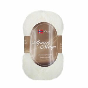 Viking Garn Alpaca Maya - 700 hvit