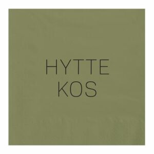 Servietter - Hyttekos, grønn