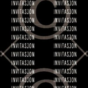 Klistremerker - invitasjon 4, sort