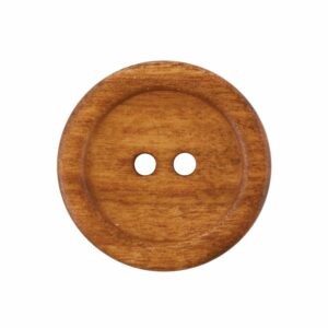 Treknapp – 2-hull 23mm – Mellombrun