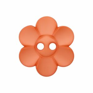 Knapp 454180 – 2-hulls BLOMST 20mm – 44 Rustrød