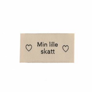 Merkelapp med tekst 25x45mm – Min lille skatt