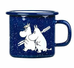 Mummikopp Emalje 2,5dl - Sjømenn, blå