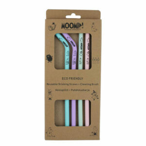 Mummi silikon sugerør 4 stk