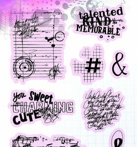 Studiolight Essentials Clear Stamps Notes