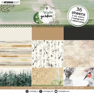 Studiolight Winter Garden 6x6 Inch Paper Pad Neutrals