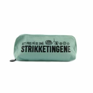 Strikkeveske M Grønn Sett pris på