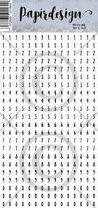 Klistremerker - små tall 1 hvit