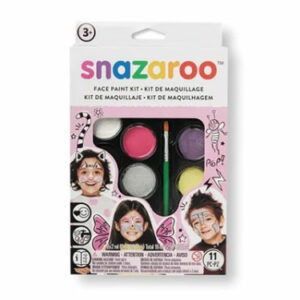 SNAZAROO Sminkefarvesett 10 deler + hæfte pink