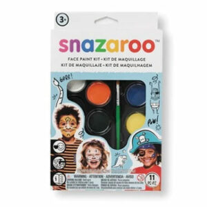 SNAZAROO Sminkefarvesæt 10 dele + hæfte blå