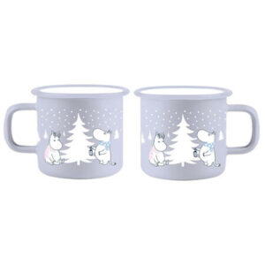 Mummikopp Emalje - Snøfall