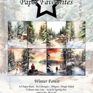 Paper Favourites Winter Forest A5 Paper Pack