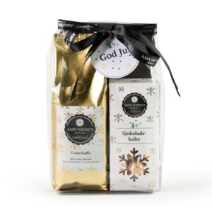 Gavepose Vinterkaffe og Sjokoladekuler