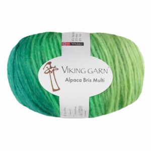 Viking Garn Bris Multi - 332 multi grønn
