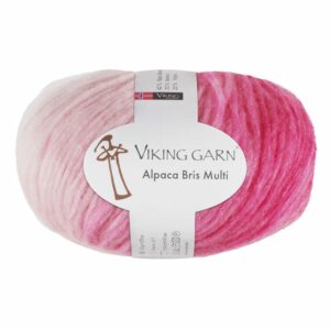 Viking Garn Bris Multi - 366 multi rosa