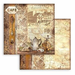 Stamperia Coffee and Chocolate 12x12" - Grinder