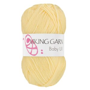 Viking Garn Baby Ull - 342 lys gul