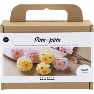 Mini DIY Kit Pompon kyllinger
