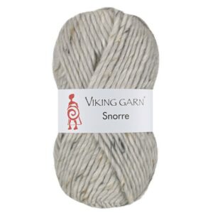 Viking Garn Snorre - 201 hvit tweed