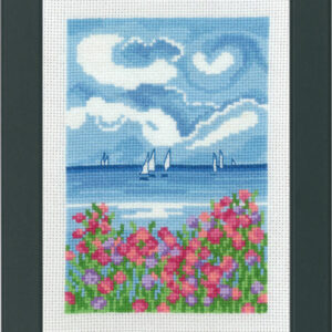 Broderisett - seilbåter