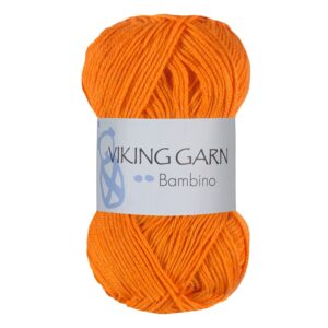 Viking Garn Bambino - 454 sterk orange