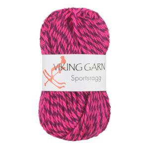 Viking Garn Sportsragg - 556 Multi rosa/lilla