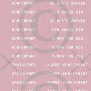 Klistremerker - konfirmant, rosa 1