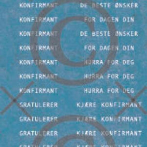 Klistremerker - konfirmant, blå 1