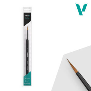 Vallejo Brush round synthetic hair triangular handle No. 2