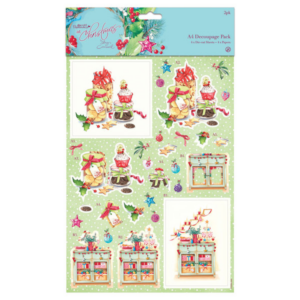 A4 decoupage pack - At Christmas festive treats