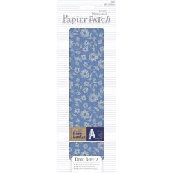 Deco Sheets - blue linear flowers