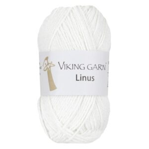 Viking Garn Linus - 100 hvit