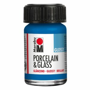 Marabu Porcelain & Glass Blank 15ml – 057 Gentian blå