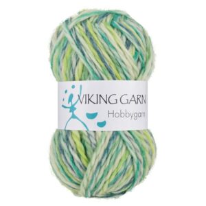 Viking Garn Hobbygarn - 982 Multi grønn