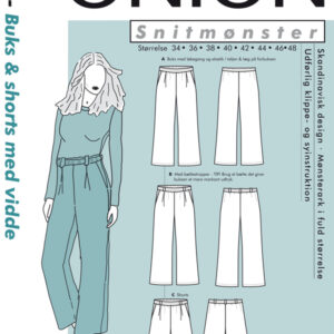 Onion papirmønster bukse og shorts med vidde