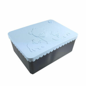 Blafre matboks i plast treroms - Bjørn blå/marine