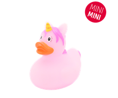 Badeand Mini 5,5cm - enhjørning rosa