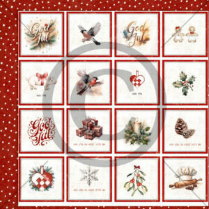 Vintertiden - juleminne, rød