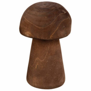 Sopp mørk brun Paulowniatre 14x20cm
