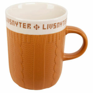 Krus keramikk strikk Livsnyter, oker